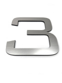 Cyfra lub litera srebrna 12 cm