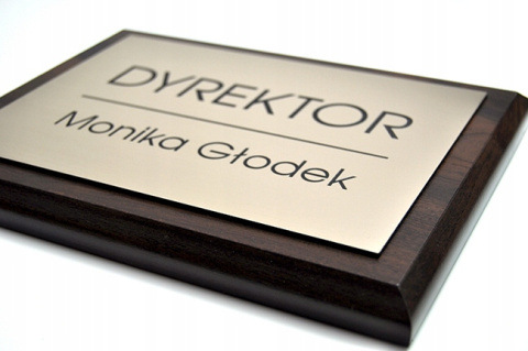 Elegancka tabliczka na drzwi, ścianę 20 x 15 cm Elegancka tabliczka na drzwi, ścianę 20 x 15 cm