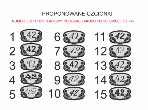 Numerek na drzwi pokoju gabinetu Numerek na drzwi pokoju gabinetu