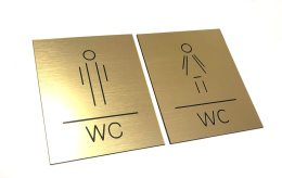 Piktogram toaleta damska i męska - komplet