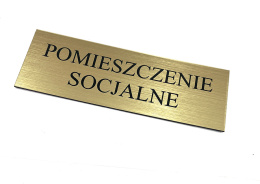 Tabliczka POMIESZCZENIE SOCJALNE