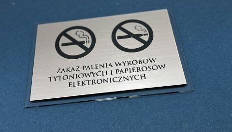 ZAKAZ PALENIA ! Tabliczka grawerowana elegancka na plexi ! ZAKAZ PALENIA ! Tabliczka grawerowana elegancka na plexi !