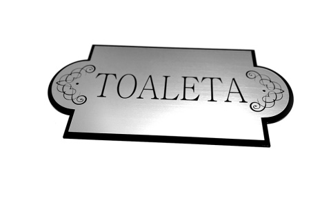 ELEGANCKA TABLICZKA TOALETA