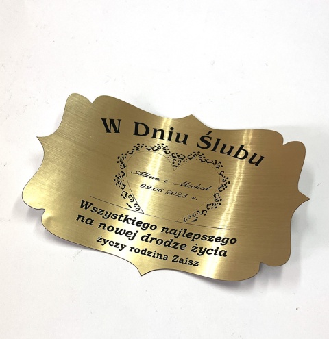 Naklejka grawerowana - Na butelkę na prezent Naklejka grawerowana - Na butelkę na prezent