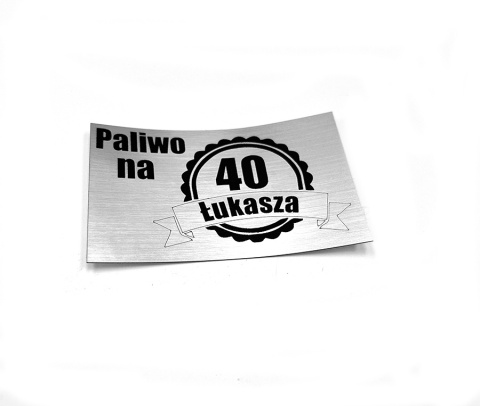 Naklejka grawerowana - dowolne życzenia Naklejka grawerowana - dowolne życzenia