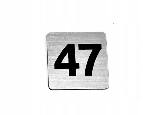 Numerek, numer na drzwi 3 x 3 cm Numerek, numer na drzwi 3 x 3 cm