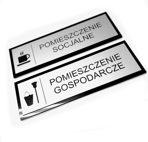 Tabliczka Pomieszczenie Gospodarcze i Socjalne - Praktyczne Rozwiązanie