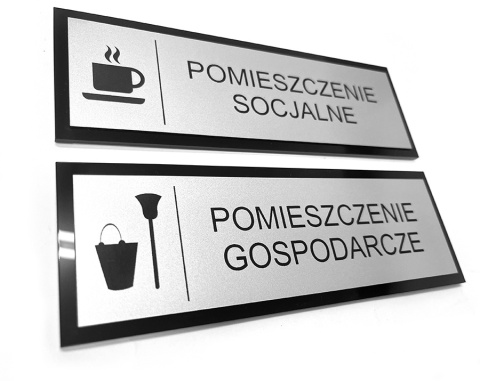 Tabliczka Pomieszczenie Gospodarcze i Socjalne - Praktyczne Rozwiązanie Tabliczka Pomieszczenie Gospodarcze i Socjalne - Praktyczne Rozwiązanie