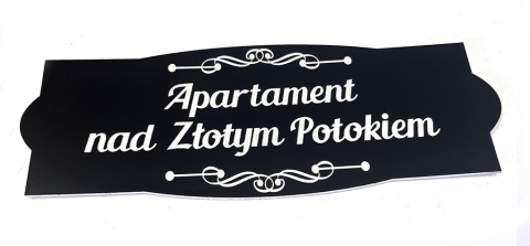 Tabliczka na drzwi do hotelu lub apartamentu i innych obiektów - dowolna treść Tabliczka na drzwi do hotelu lub apartamentu i innych obiektów - dowolna treść