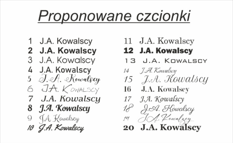 Tabliczka na drzwi domu, mieszkania, z nazwiskiem Tabliczka na drzwi domu, mieszkania, z nazwiskiem