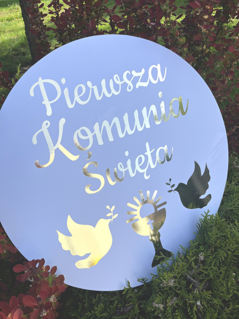 Komunia personalizowana tablica powitalna Komunia personalizowana tablica powitalna