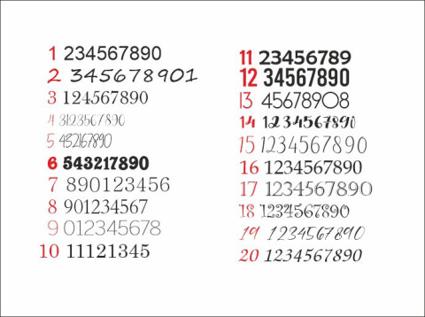 Numerek na drzwi 2,5 X 2,5 cm Numerek na drzwi 2,5 X 2,5 cm