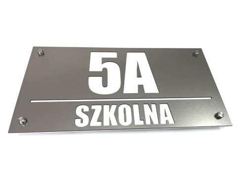 Tablica adresowa 3D Tabliczka Numer Domu 40 x 20 cm Tablica adresowa 3D Tabliczka Numer Domu 40 x 20 cm