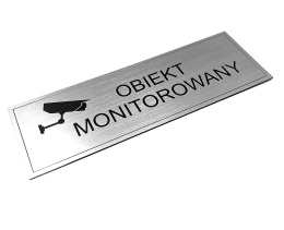 Tabliczka Obiekt Monitorowany z Grafiką Kamery