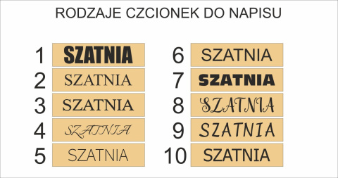 Tabliczka SZATNIA - tabliczka grawerowana w kolorze złoto szczotkowane Tabliczka SZATNIA - tabliczka grawerowana w kolorze złoto szczotkowane