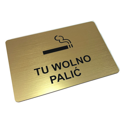 Tabliczka Tu wolno palić, piktogram Papierosa - tu wolno palić Tabliczka Tu wolno palić, piktogram Papierosa - tu wolno palić