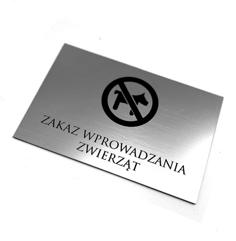 TABLICZKA ZAKAZ WPROWADZANIA PSÓW 20 x 12 cm TABLICZKA ZAKAZ WPROWADZANIA PSÓW 20 x 12 cm