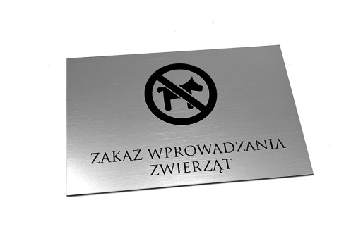 TABLICZKA ZAKAZ WPROWADZANIA PSÓW 20 x 12 cm TABLICZKA ZAKAZ WPROWADZANIA PSÓW 20 x 12 cm