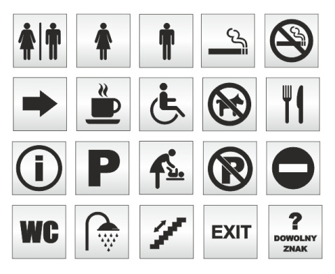 Tabliczka, Znak, TOALETA, WC, Piktogram Tabliczka, Znak, TOALETA, WC, Piktogram