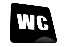Tabliczka, Znak, TOALETA, WC, Piktogram