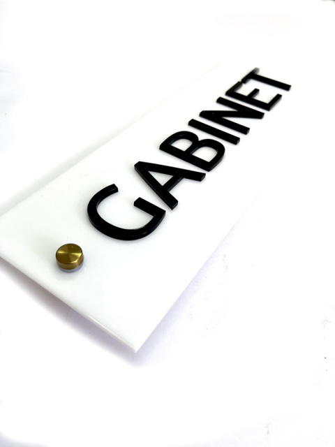 Tabliczka na drzwi GABINET - LUX Tabliczka na drzwi GABINET - LUX