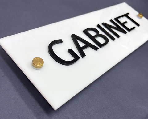 Tabliczka na drzwi GABINET - LUX Tabliczka na drzwi GABINET - LUX