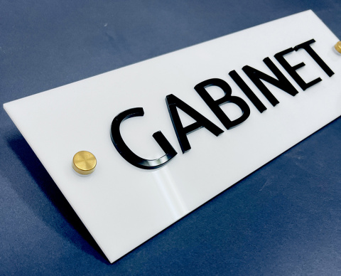 Tabliczka na drzwi GABINET - LUX Tabliczka na drzwi GABINET - LUX