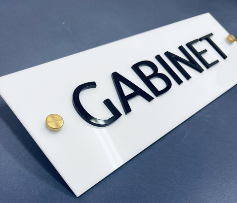 Tabliczka na drzwi GABINET - LUX Tabliczka na drzwi GABINET - LUX