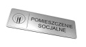 Tabliczka na drzwi Pomieszczenie socjalne - grawerowana