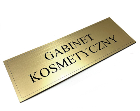 Tabliczka na drzwi z napisem GABINET KOSMETYCZNY Tabliczka na drzwi z napisem GABINET KOSMETYCZNY