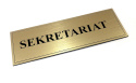 Tabliczka na drzwi z napisem SEKRETARIAT