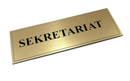 Tabliczka na drzwi z napisem SEKRETARIAT