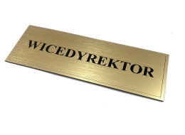 Tabliczka na drzwi z napisem WICEDYREKTOR