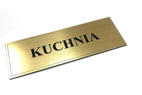 Tabliczka na drzwi z napisem KUCHNIA