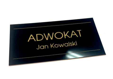 Tabliczka na drzwi - złoty grawer - PREMIUM! Elegancka wizytówka na drzwi! Tabliczka na drzwi - złoty grawer - PREMIUM! Elegancka wizytówka na drzwi!