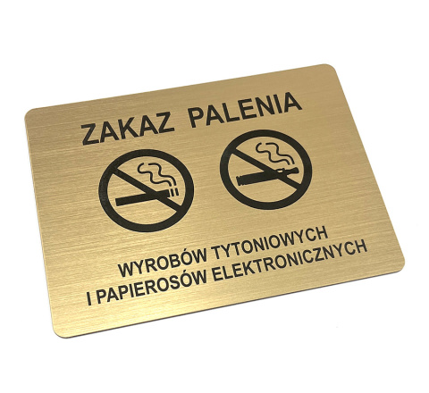 ZAKAZ PALENIA ! Tabliczka grawerowana elegancka ! ZAKAZ PALENIA ! Tabliczka grawerowana elegancka !