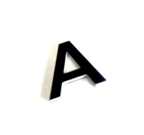 Literki 3D samoprzylepne laminat CZARNY SATYNA 6cm