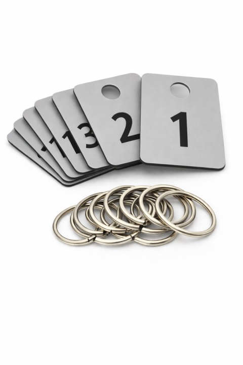 Numerek do szatni - breloczek do kluczy 10 szt