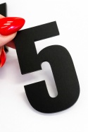 Numerek na drzwi, dowolna cyfra - czarny mat 8 cm !
