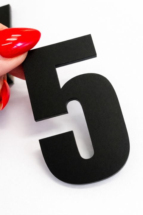 Numerek na drzwi, dowolna cyfra - czarny mat 8 cm !