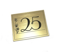 Numerek na szafkę, drzwi - grawerowany trwały