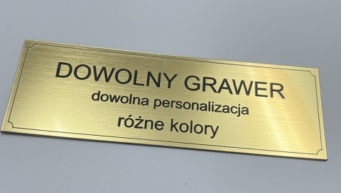 Tabliczka grawerowana - dowolne napisy 15 x 5 cm